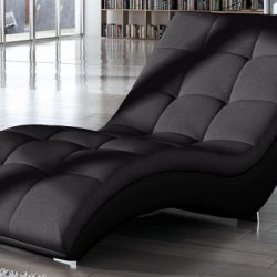 black chase lounge upholstery
