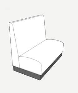 booth seating plain style