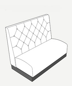 booth seating Deep Button (Diamond) style