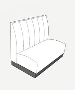 booth seating Fluted (Vertical) style